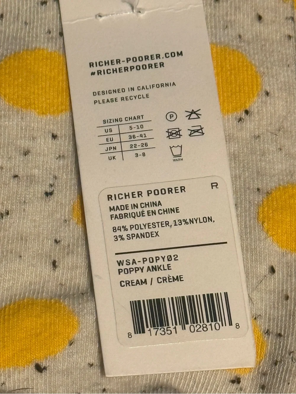NWT Richer Poorer Poppy Ankle Casual Socks